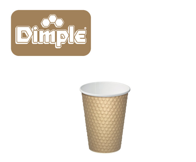 brown dimple paper hot cups