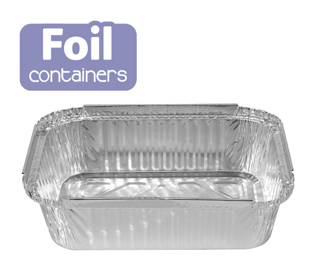 foil medium rectangular take away containers